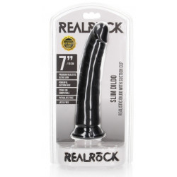Real Rock Ultra Skin Gode Slim Dildo 18 x 4.2cm Noir